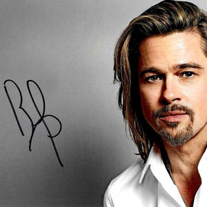 Brad pitt autograph - Etsy 日本