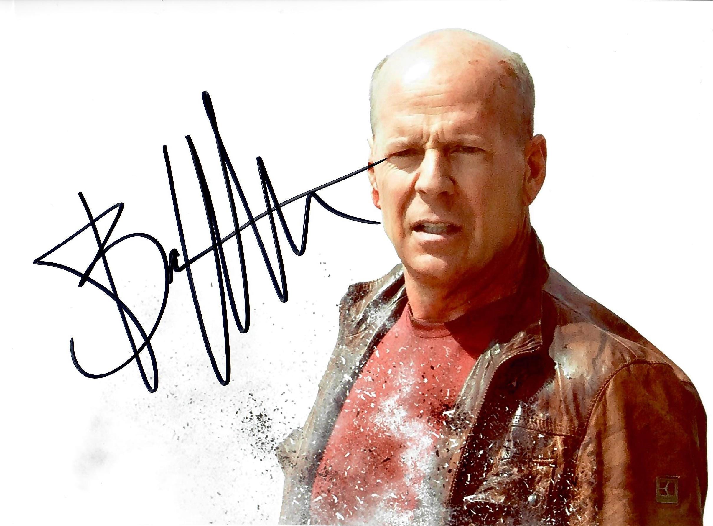 Bruce willis signed - Etsy 日本