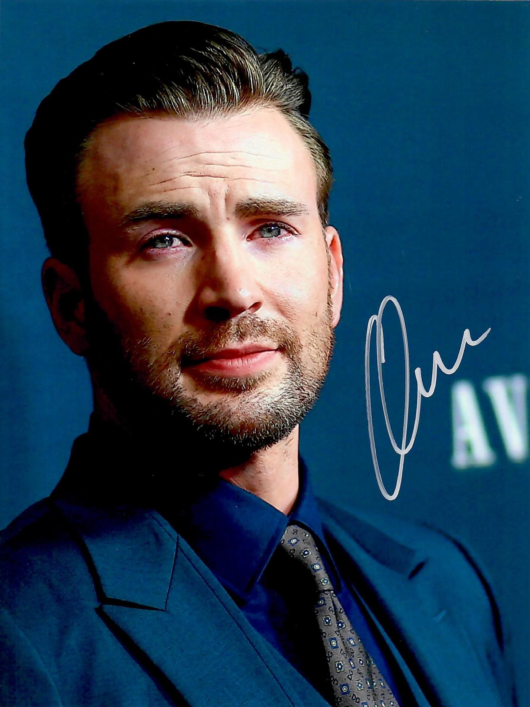 Chris evans signed - Etsy 日本