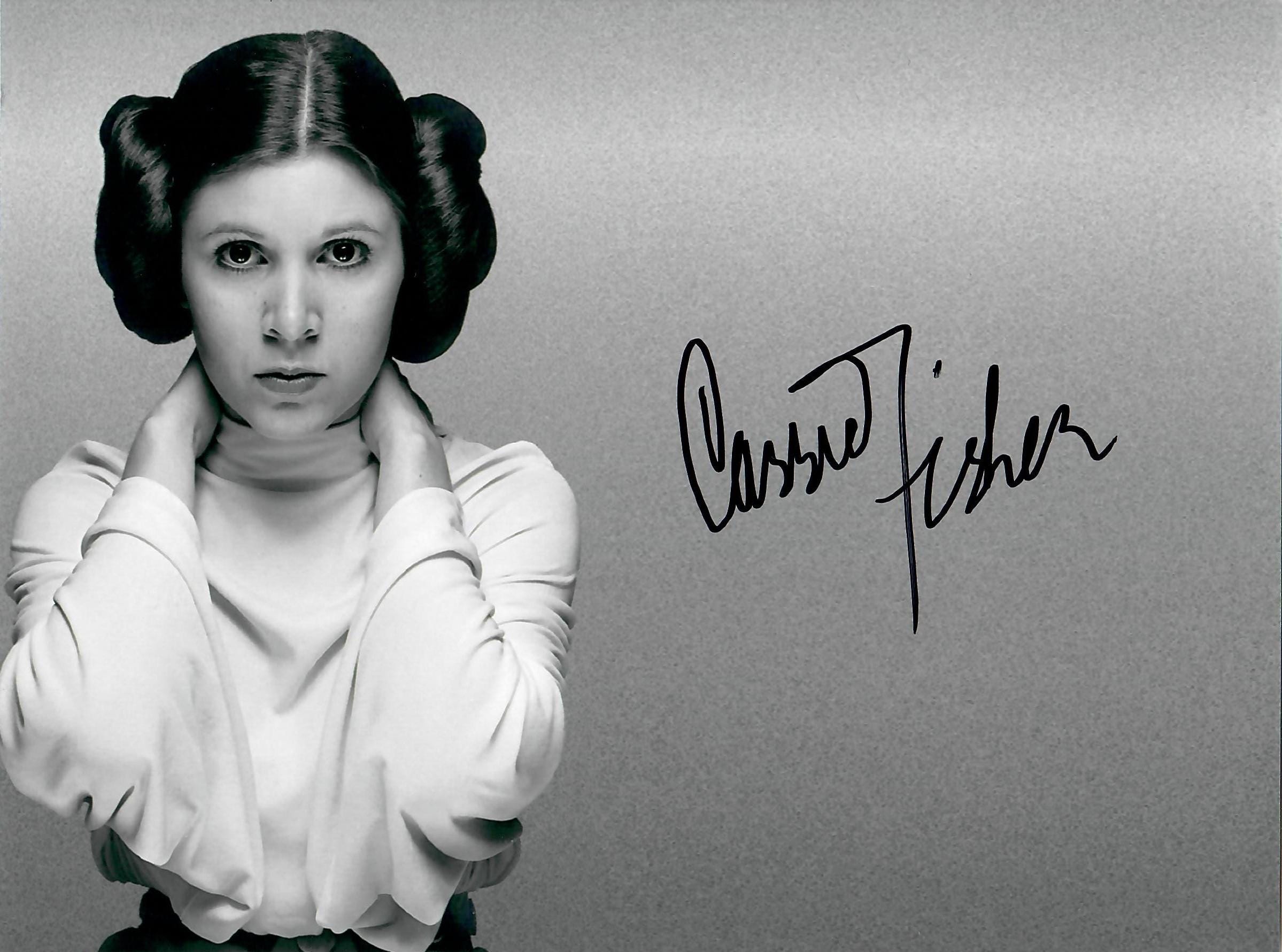 Carrie fisher autograph - Etsy 日本