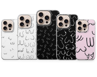 Boobies Handyhülle Naked Boobies für Iphone 17 Pro Max,16e,15,14,13 &Samsung S25 Ultra, S24FE, A56, A16, Pixel 10XL , 9A , 8, 7