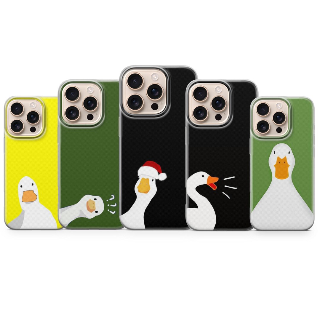 Funny Goose Phone Case Cute Duck Cover for iPhone 17 Pro Max,16e,15,14 ...