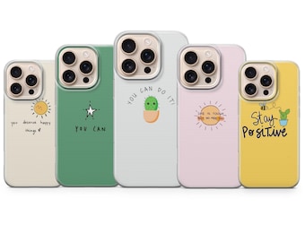 Optimistic Phone Case für Iphone 17 Pro Max,16e,15,14,13&Samsung S25 Ultra,S24FE,A56,A16,Pixel 10XL,9A ,8,7