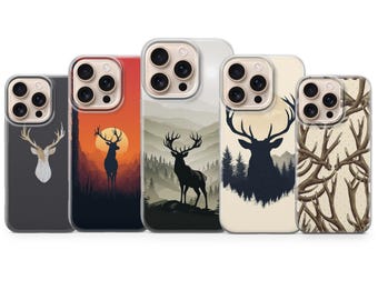 Jagd Handy Hülle Deer Jagd Abdeckung für Iphone 17 Pro Max,16e,15,14,13&Samsung S25 Ultra,S24FE,A56,A16,Pixel 10XL,9A,8,7