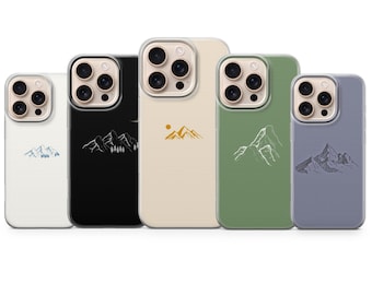 Niedliche Berge Handy Hülle Outdoor Wandern Cover für Iphone 17 Pro Max,16e,15,14,13&Samsung S25 Ultra, S24FE,A56,A16, Pixel 10XL ,9A ,8,7