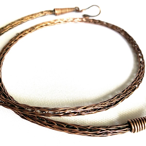 Viking Knit Chain, Various Lengths 18" 20" 22" Single Weave, Viking Knit chain necklace, Hand Made Viking Knit Necklace