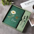 Personalized Notebook with Pen | Birth Month Flower Journal Gift | Custom Leather Journal for Women | Teacher Gift Set | Birthday Gift Box product logo