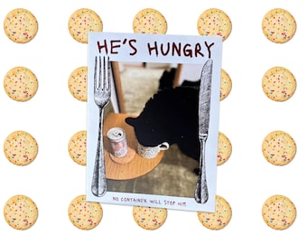 He's Hungry Foodie Cat Zine