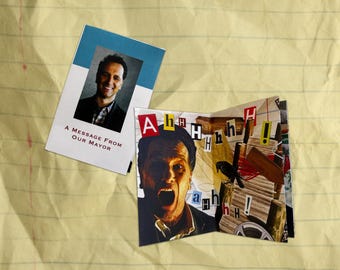 Widow’s Bay mini zine — collage fanzine