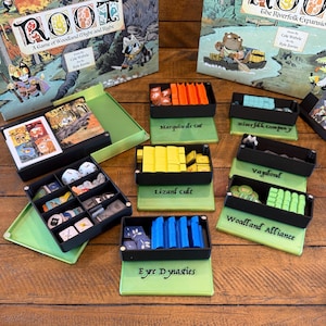 ROOT Brädspelsorganisatörsinsats: Grundspel och Riverfolk-expansion