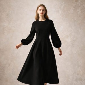 Modest Black Dress - Etsy Modest Black Dress - Etsy