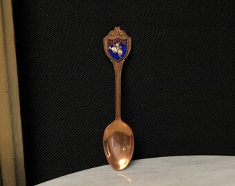 Vintage Copper Montana State Souvenir Spoon Salt Condiment Collectible