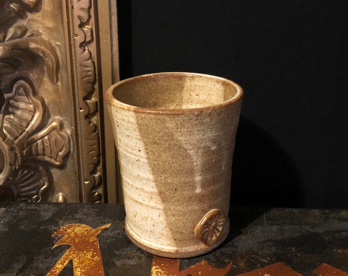 Handmade Pottery Mug Tumbler Cup Utensil Pencil Holder Lowball Glass
