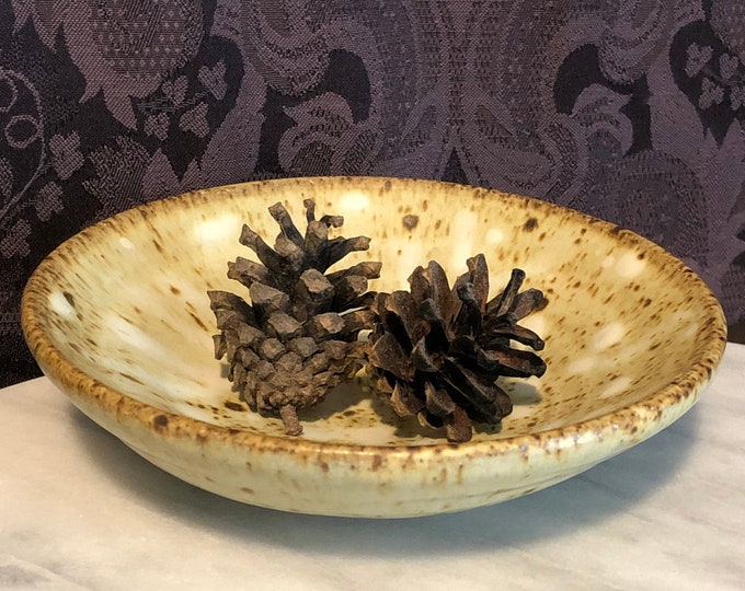 Small Pottery Bowl Shallow Herb Dish Altar Bowl