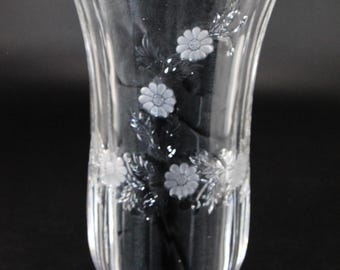 Vintage Crystal 9-inchTall Vase, Likely European