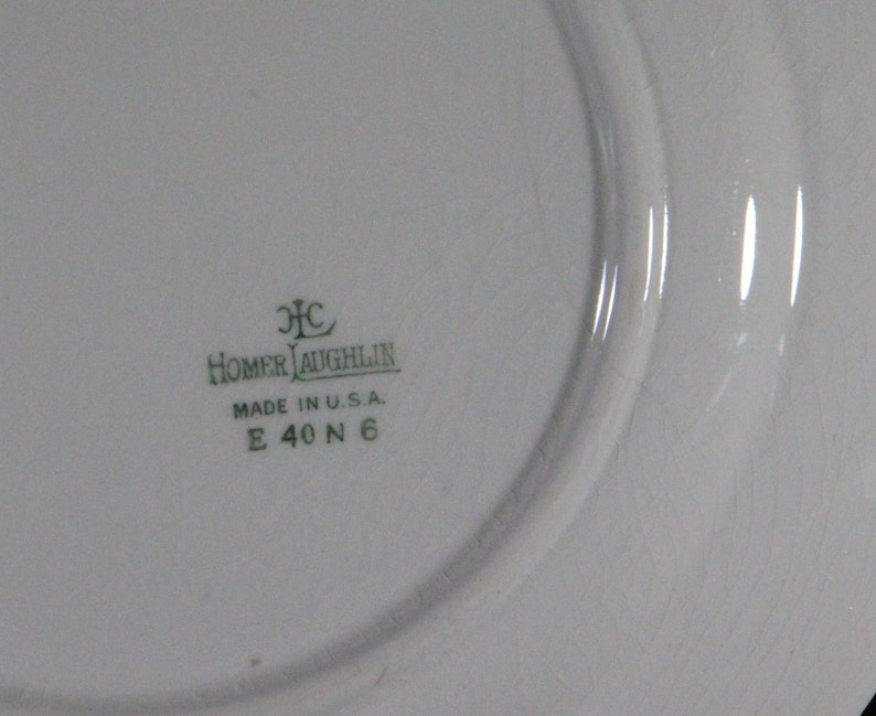 Brittany 8-inch Salad Plate Vintage 1940 Homer Laughlin