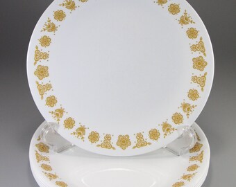 Sets of 6 Vintage Butterfly Gold, 10-inch Dinner Plates