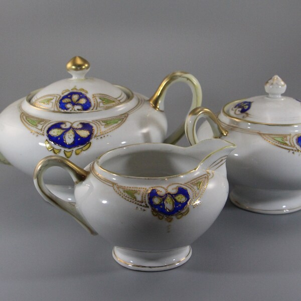Hand Painted Tea Set Etsy