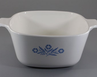 Vintage Corning Ware, P-1 3/4-B Blue Cornflower, 1 3/4 Quart Casserole