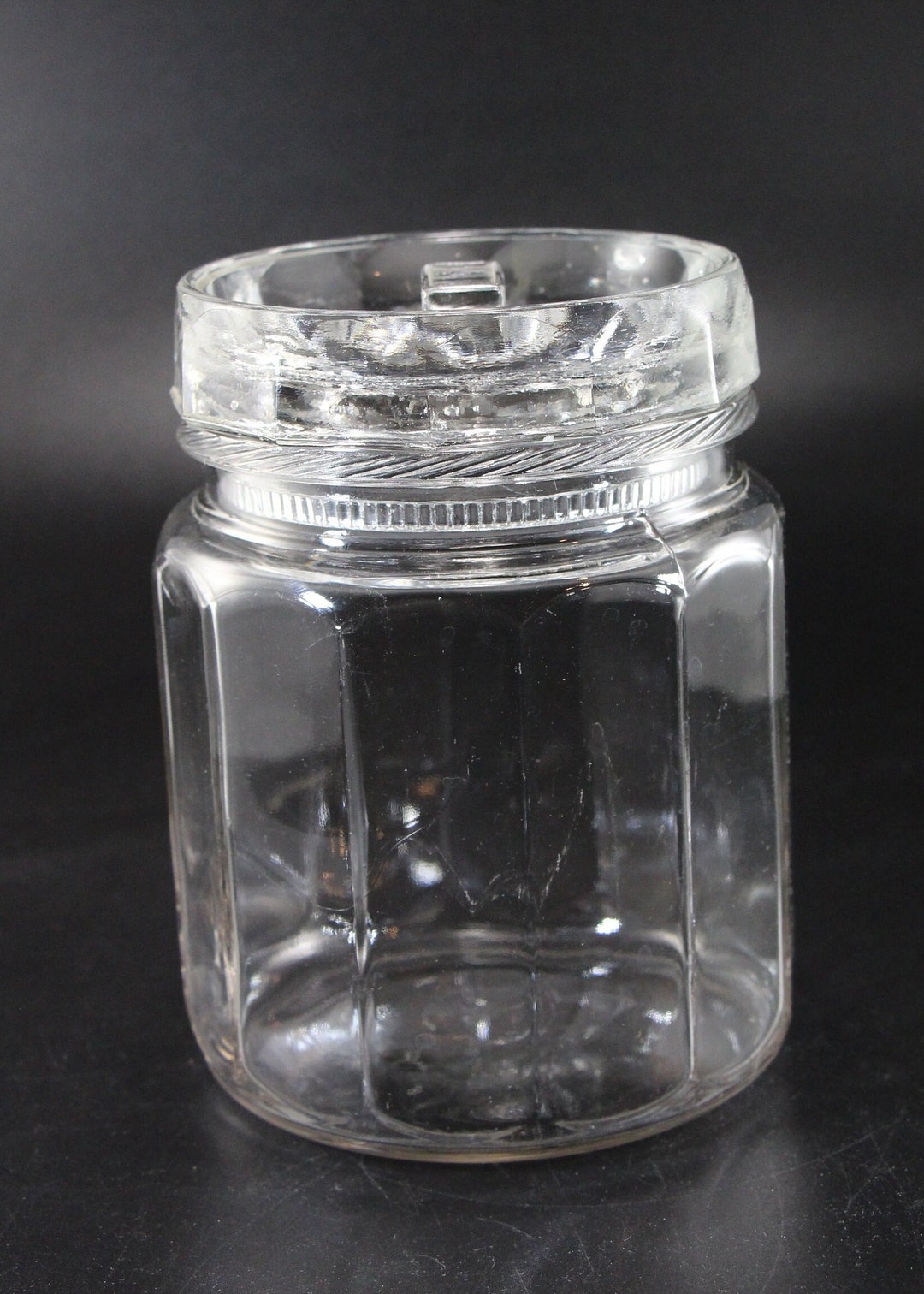 Antique Glass Humidor With Lid, Circa 1915 Etsy