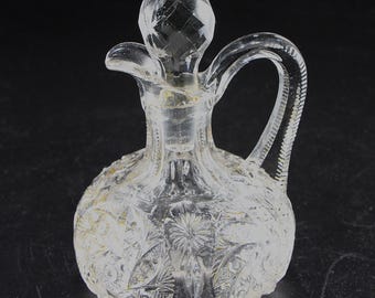 Antique Cruet by the Westmoreland Specialty Company, Pattern No. 240, aka Paddle Wheel, circa 1906