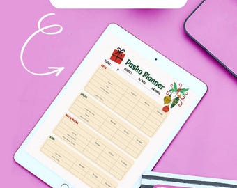 Kerstbudgetplanner, vakantiefinanciëntracker (digitaal afdrukbaar)