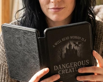 Funda para Kindle para mujer lectora / Funda para Kindle para chica aficionada a los libros / Funda para Kindle para lectora acogedora / Regalo para amantes de los libros / Funda para Kindle Paperwhite