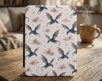 Drache Kindle Hülle | Fantasy E-Reader Hülle | Gemütliche Kindle Hülle | Romantik Ästhetik | Geschenk für Fantasy Leser | BookTok Funde