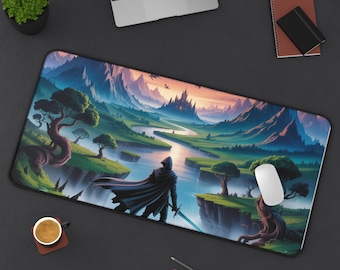 Tapete de escritorio con paisaje de fantasía épica / Decoración de oficina de fantasía