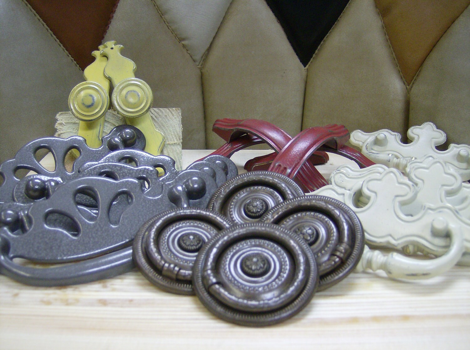 Red Vintage Kitchen Handles Etsy