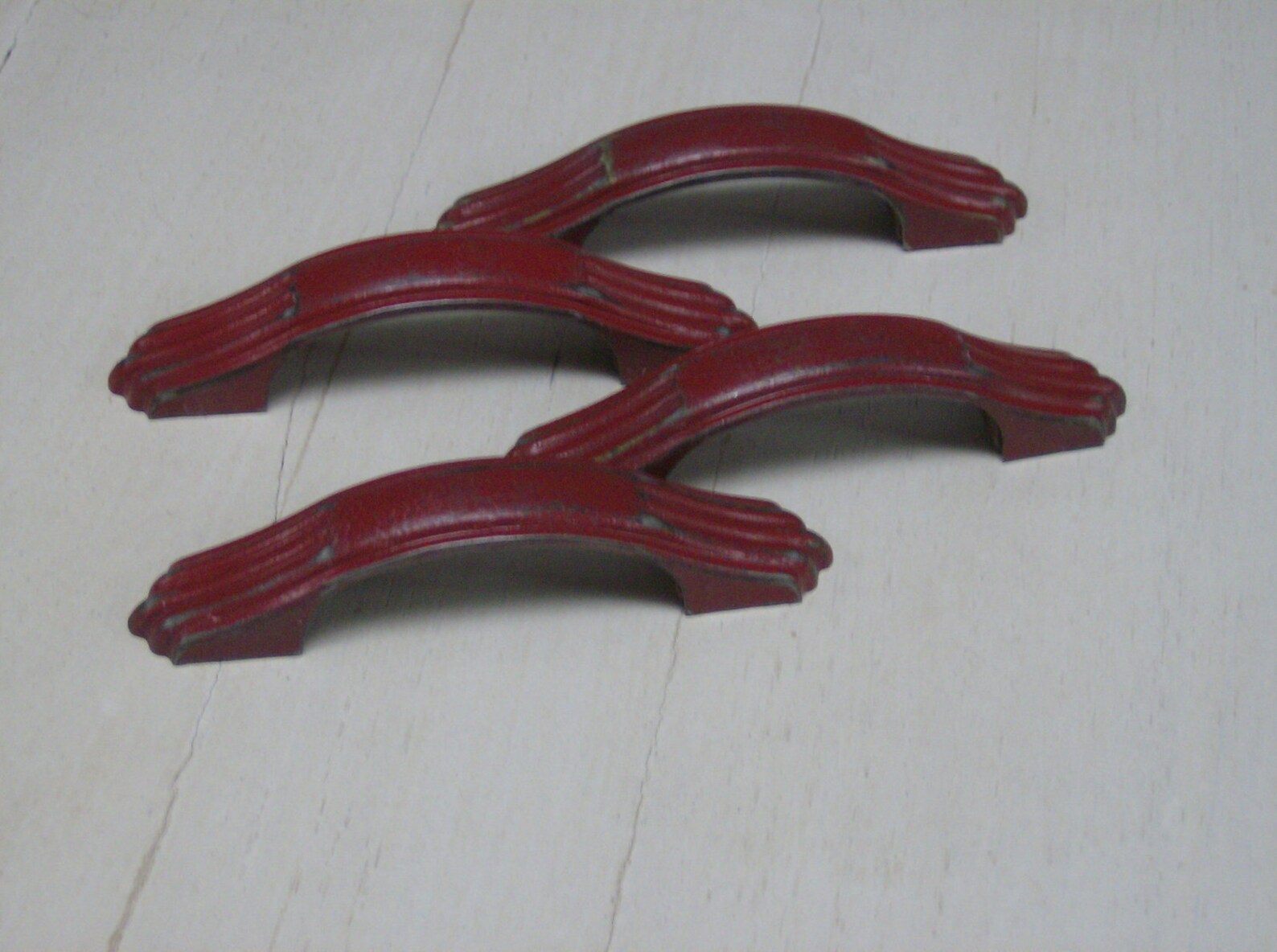 Red Vintage Kitchen Handles Etsy