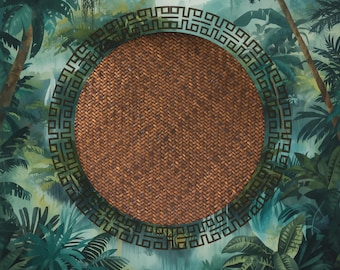 Jungle Games Mahjong Mat 31.5"x31.5" (Ship Rolled up)