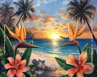 Island Harmony Mahjong Mat 31.5"x31.5" (Ship Rolled up)