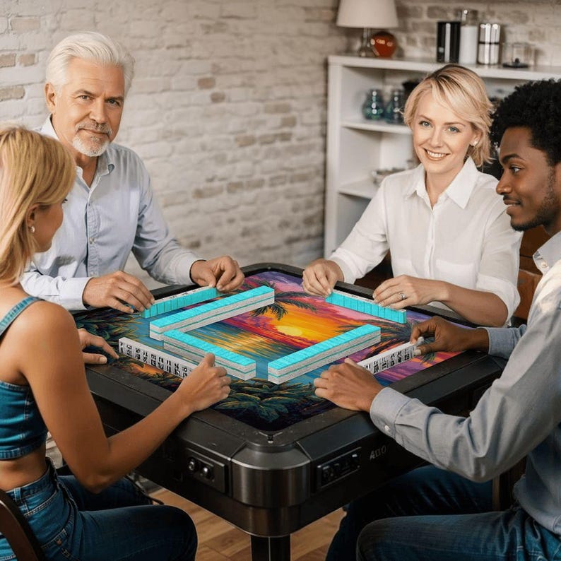 Tapete de Mahjong Vibrant Sunset de 31,5" x 31,5" (Se envía enrollado) imagen 10