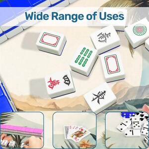 Palms and Blooms Mahjong Mat 31.5"x31.5" (Ship Rolled up) Bild 8