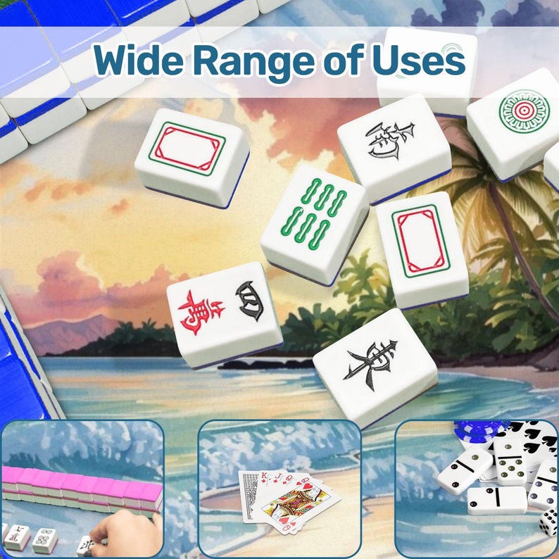 Ocean Sunrise Mahjong Mat 31.5"x31.5" (Ship Rolled up) image 9