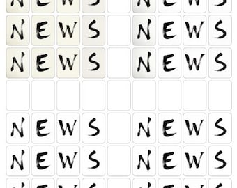 WINDS N,E,W,S Only-  Mahjong Tile Label Stickers