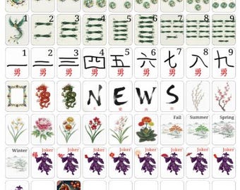 Chinese New Years 2026-  Mahjong Tile Label Stickers
