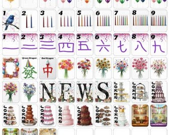 Happy Birthday!-  Mahjong Tile Label Stickers