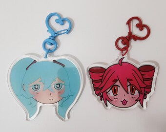 Hatsune Miku Teto Kasane Acryl Schlüsselanhänger