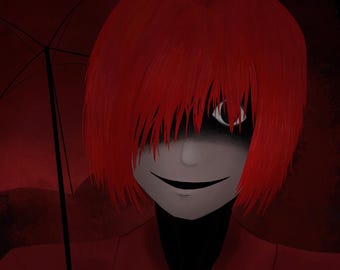 Láminas de abanico de Homicipher /Sr. Crawling y Sr. Scarletella/