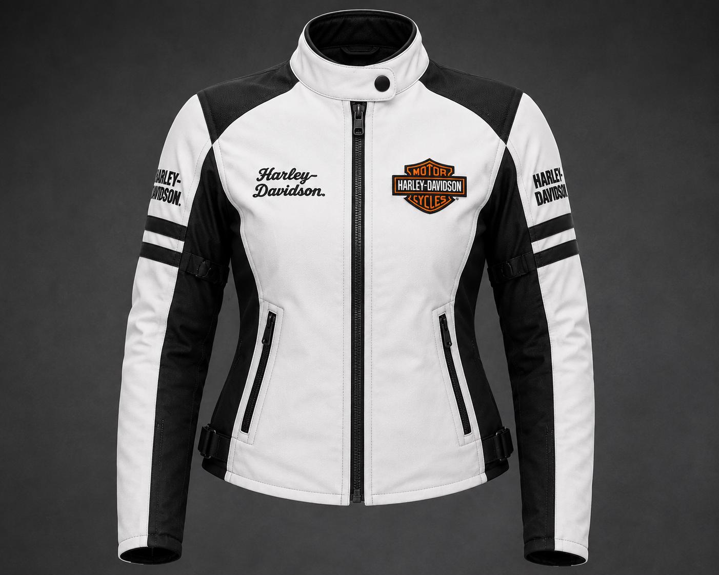 Harley Davidson Womans White Jacket - Etsy