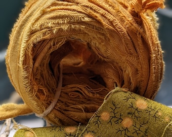 Mustard seed cotton ribbon 24 yards
