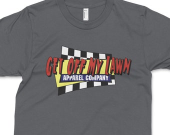 Get Off My Lawn Apparel Company Fast Times Shirt. Influenced from the classic 80s movie Fast Times At Ridgemont High. My tribute. Gray