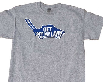 Get Off My Lawn Shirt. Old school status shirts for BMXers, Skater and all. Perfect gift for that Grumpy Old Guy in your Life.