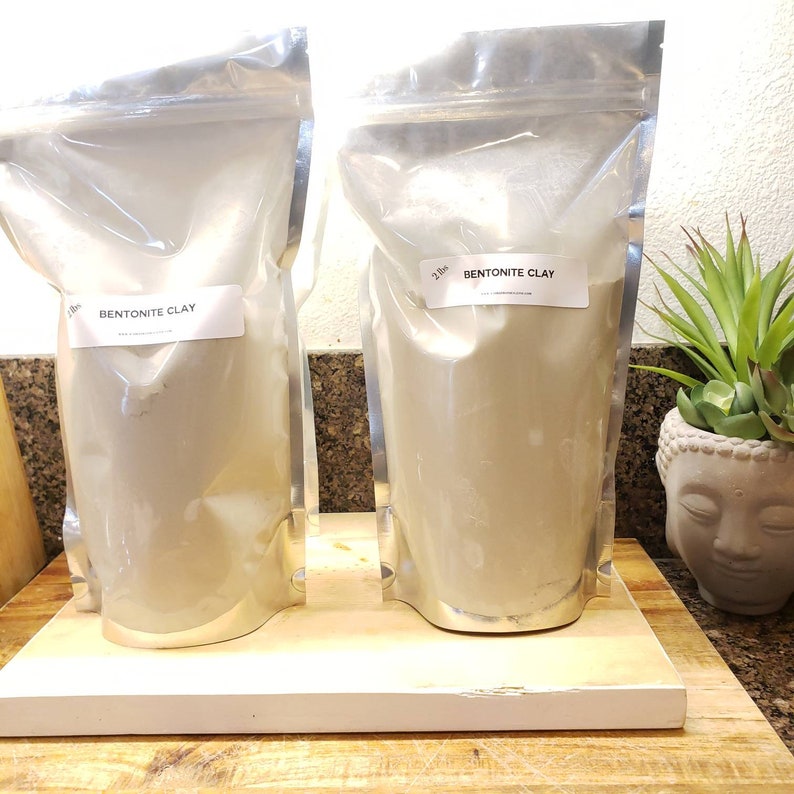 DIY Clay Mask for all skin types 2 lbs Bentonite Clay Pure /& Natural Soap Supply Bulk