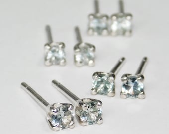 Pendientes de zafiro Montana en plata, a elegir (grupo 2)