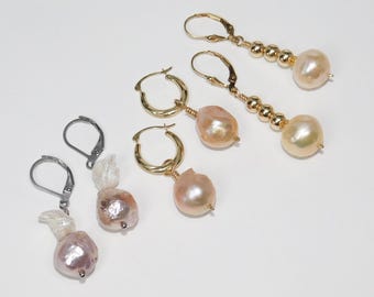 Pendientes de perlas japonesas Kasumi, a elegir