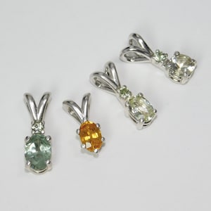 Montana Sapphire Pendants in Silver, Choice