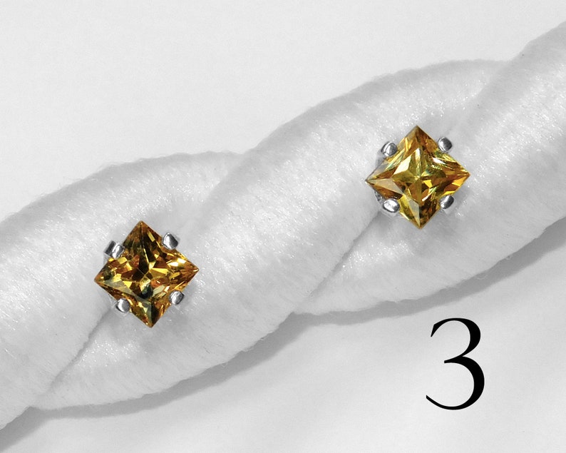 Anniversary Earth Mined Sterling Silver or Gold Choice of Colors Montana Sapphire Studs Natural September Birthstone